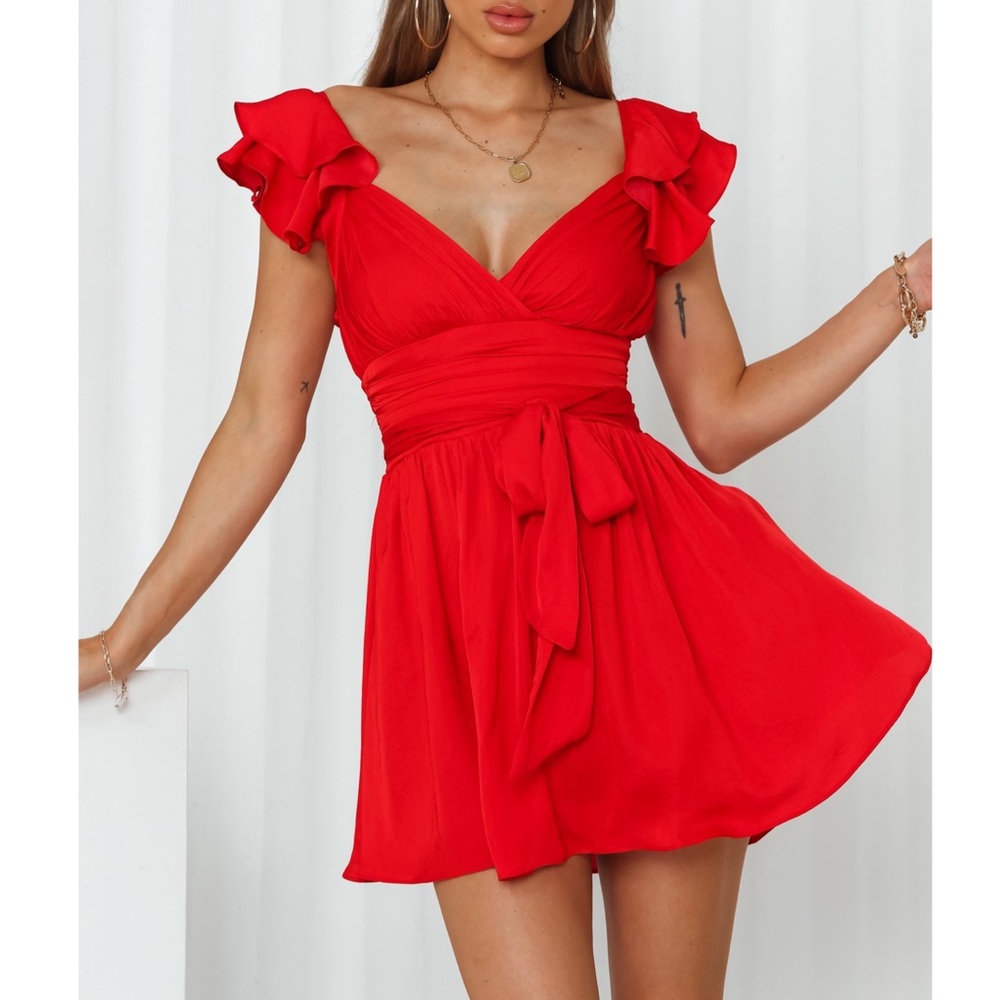 Hello Molly Red Mini Dress